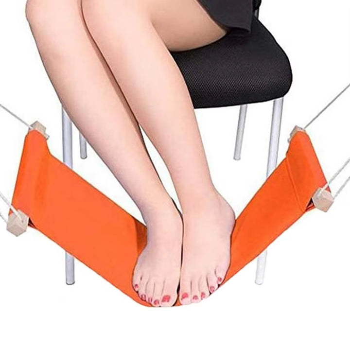 Under-Desk Foot Hammock Office Adjustable Home Office Study Footrest Desk Swing