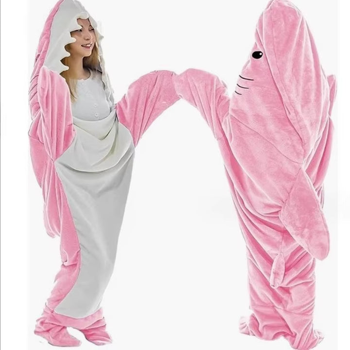  One-Piece Blanket Pajamas - Shark