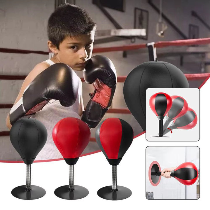 Stress Buster Boxing Desktop Punching Bag Punch Ball with Suction Cup Heavy Duty Stress Relief Ball Funny Gifts for Kids