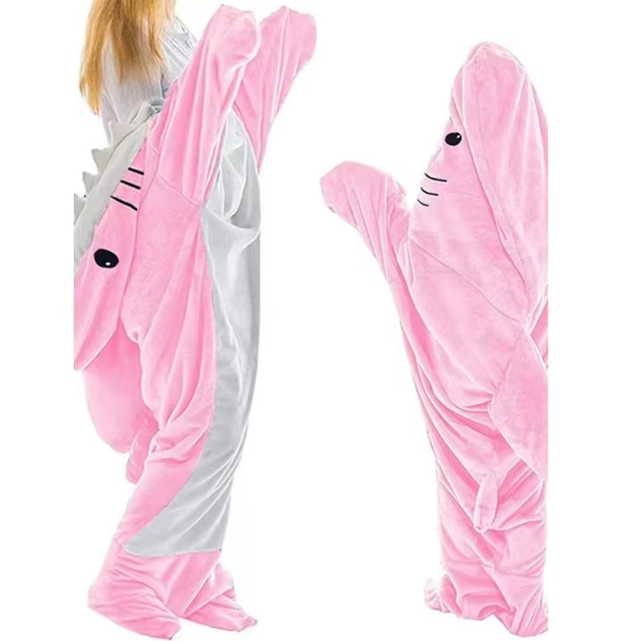  One-Piece Blanket Pajamas - Shark