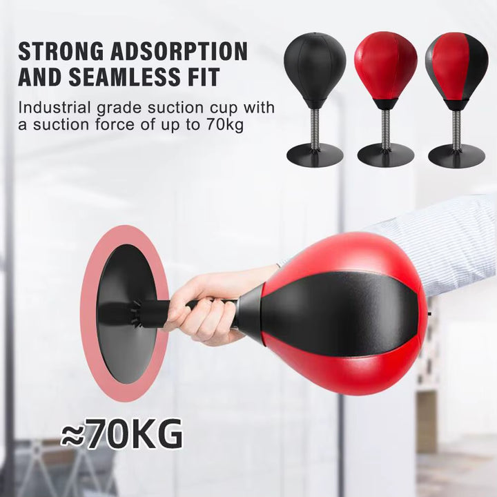 Stress Buster Boxing Desktop Punching Bag Punch Ball with Suction Cup Heavy Duty Stress Relief Ball Funny Gifts for Kids